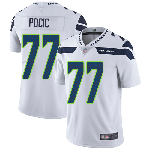 Seattle Seahawks Limited White Men Ethan Pocic Road Jersey NFL Football #77 Vapor Untouchable->seattle seahawks->NFL Jersey